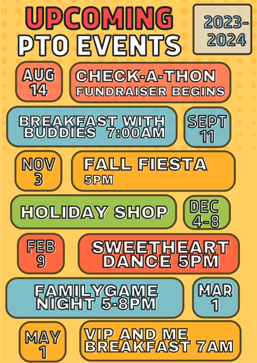 Upcoming PTO Events